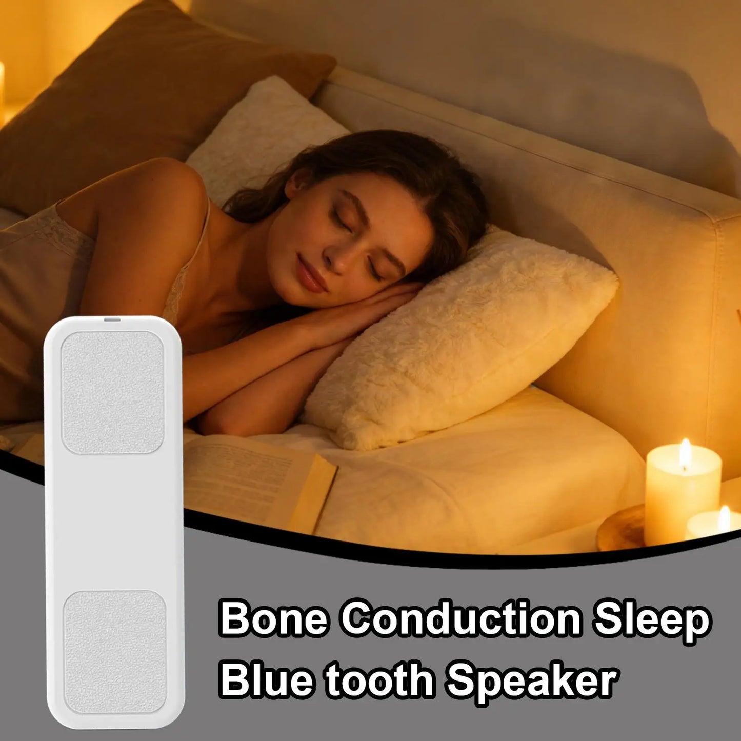Wireless Bone Conduction Pillow Speaker & White Noise Machine