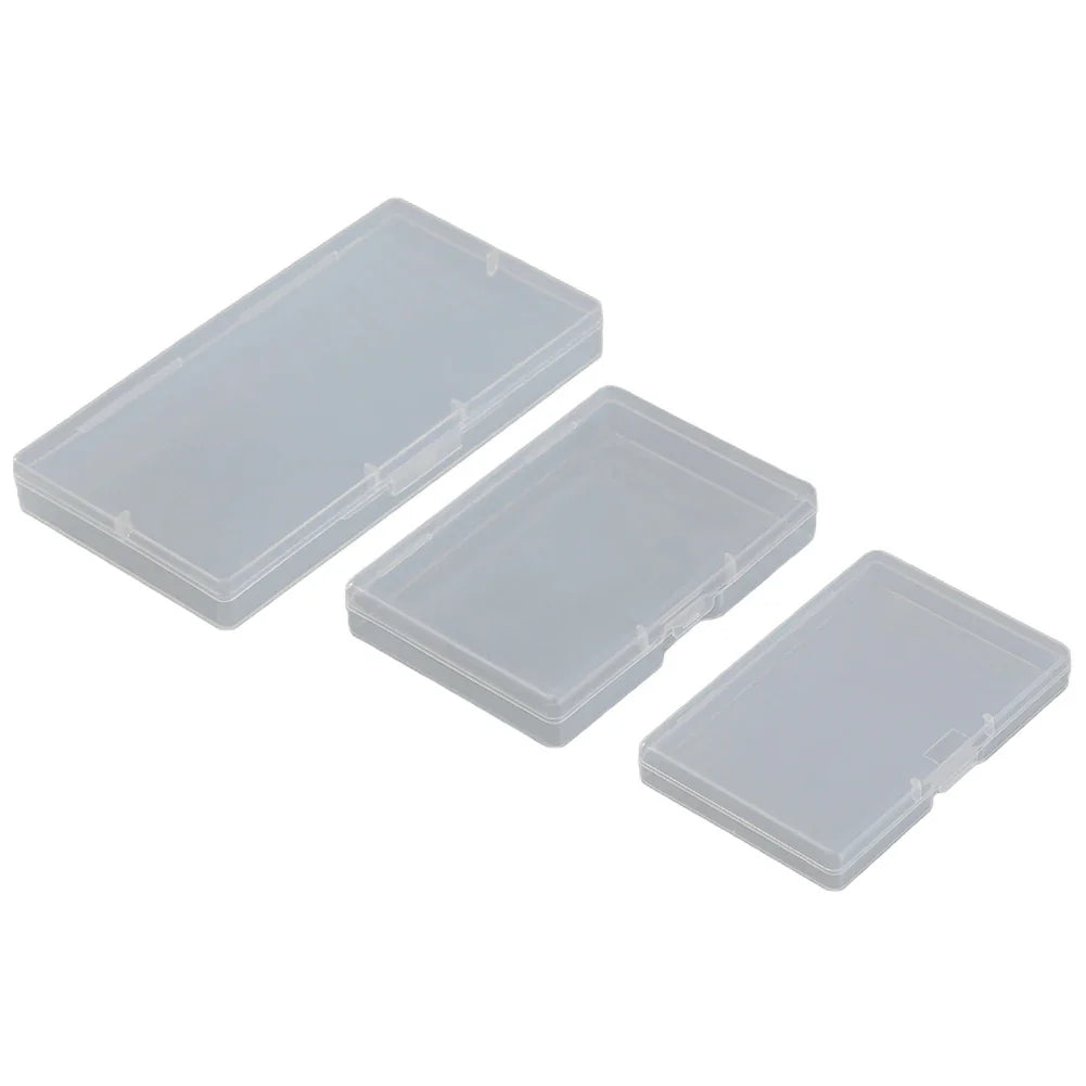 10-Pack Clear PP Rectangular Storage Boxes | Organizer Cases
