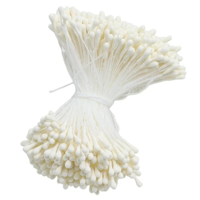 400pcs 2mm Moulti Options Artificial Flower stamen Mini Pearl Floral pistil For Wedding Party Home Decoration DIY Accessories Peaceful Pleasures Health and Wellness Ivory