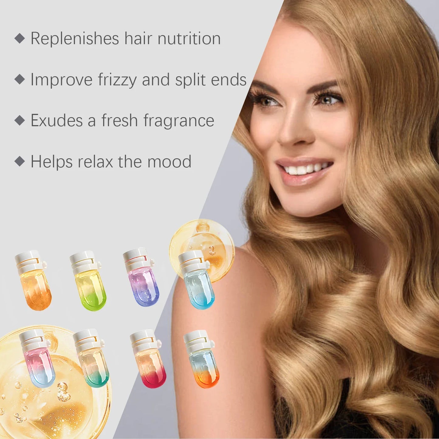 HOEGOA Hair Oil Capsules – Nourishing Anti-Frizz Floral Scent