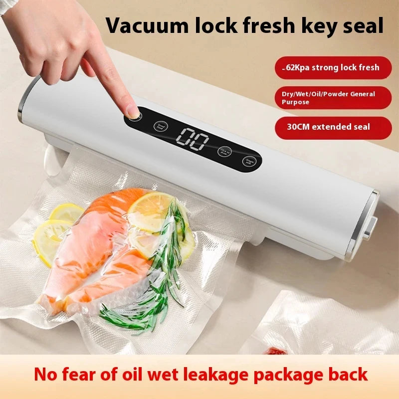 Professional Vacuum Sealer for Food Vacuumor for Products Kitchen Sealing Machine Cuisine Packaging Plastic Bag Sealant Peaceful Pleasures Health and Wellness