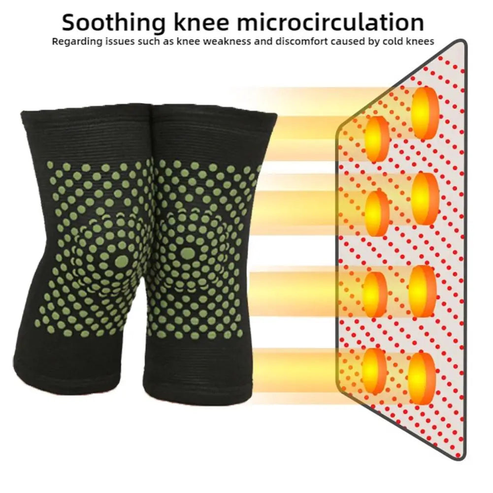 Self-Heating Tourmaline Knee Brace Sleeves – Far Infrared Warmth