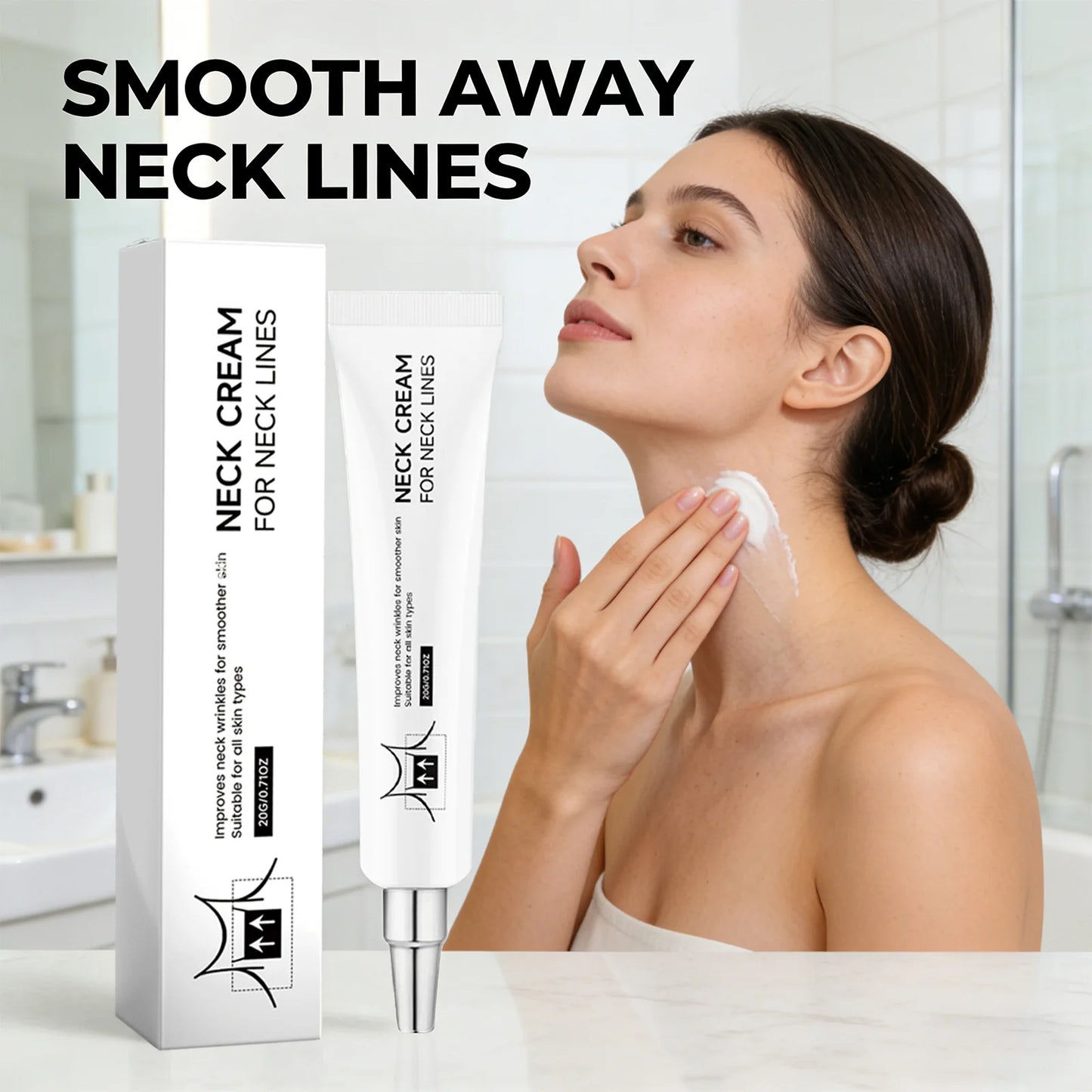 Neck Firming & Lifting Cream – Anti-Wrinkle Moisturizer 20g Neck Firming Cream Peaceful Pleasures Health and Wellness