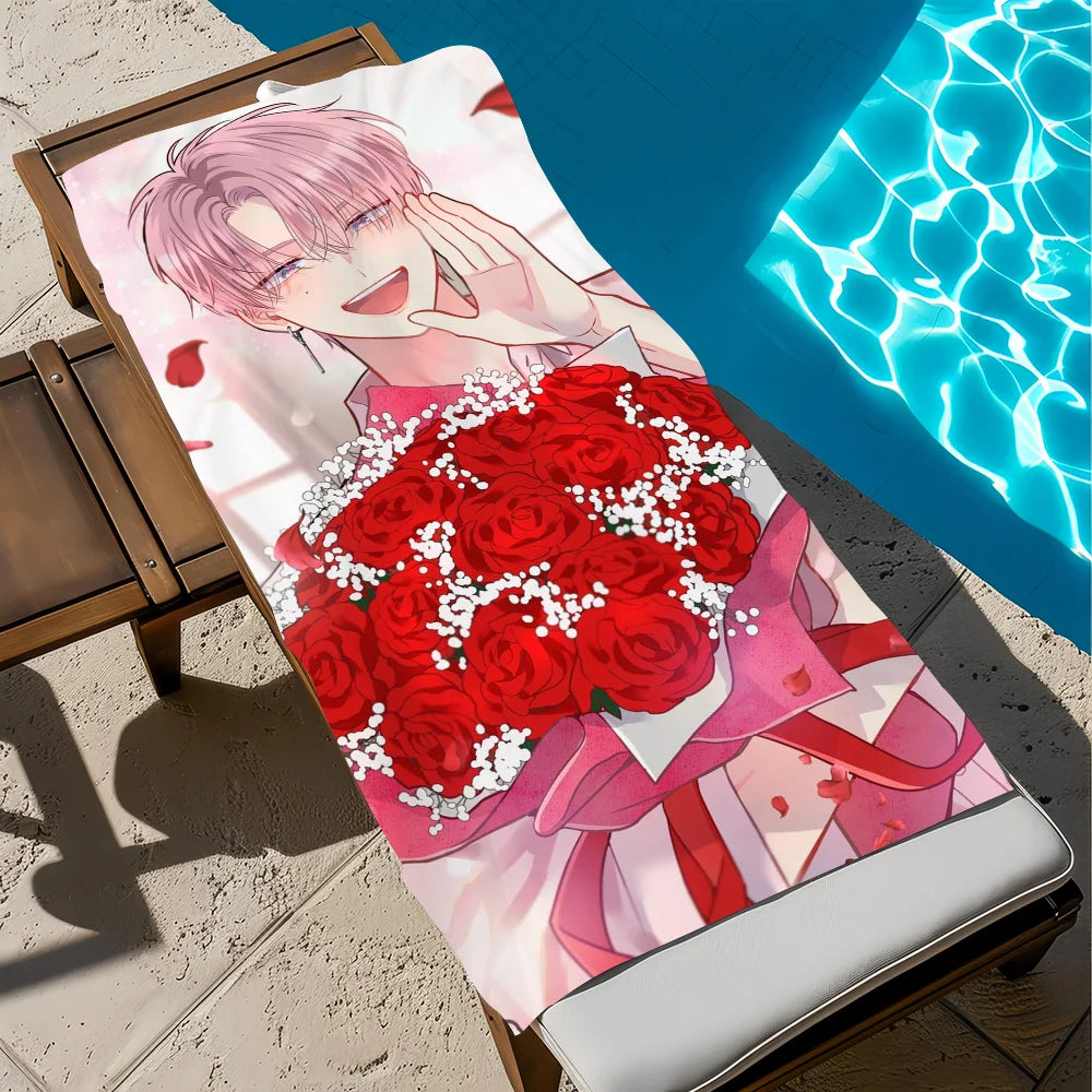Anime Quick-Dry Beach Towel | Soft Pool & Travel Gift Quick-Dry Beach Towel Peaceful Pleasures Health and Wellness z4 STJ70x140CM