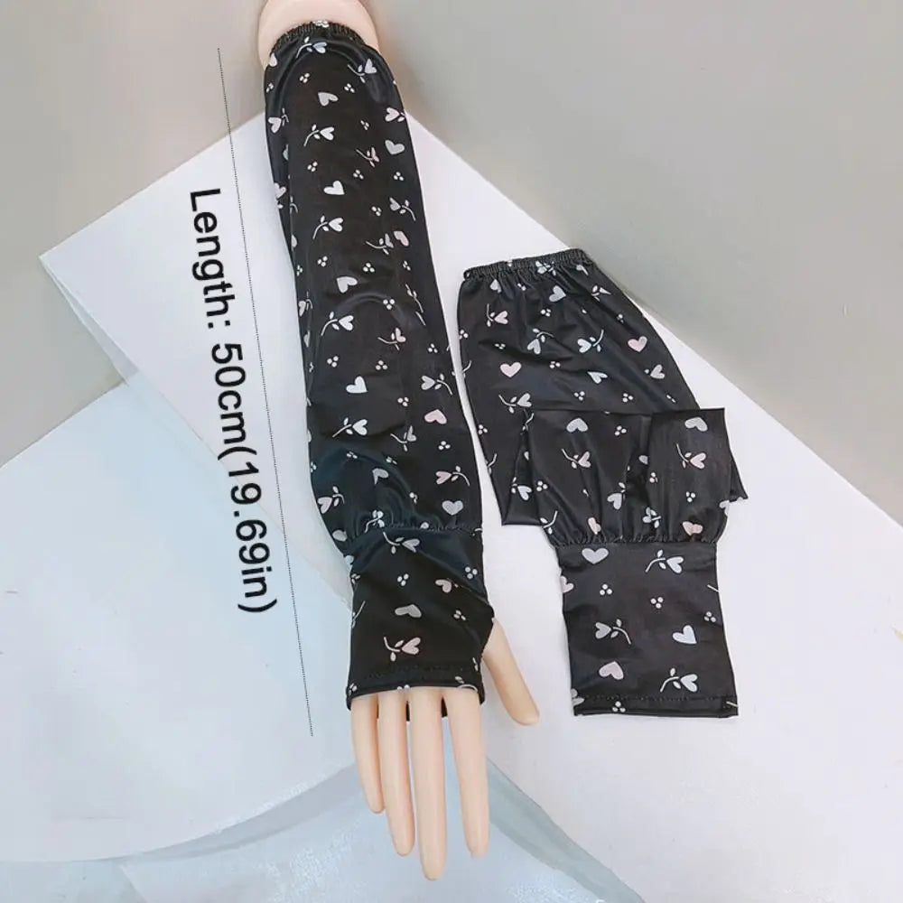 UPF 50+ Ice Silk Cooling Arm Sleeves – UV Sun Protection