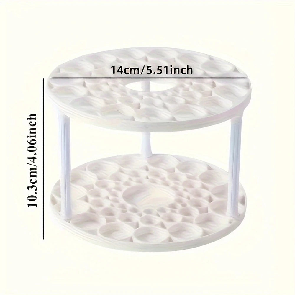360° Rotating Makeup Brush Holder – Large Capacity Organizer