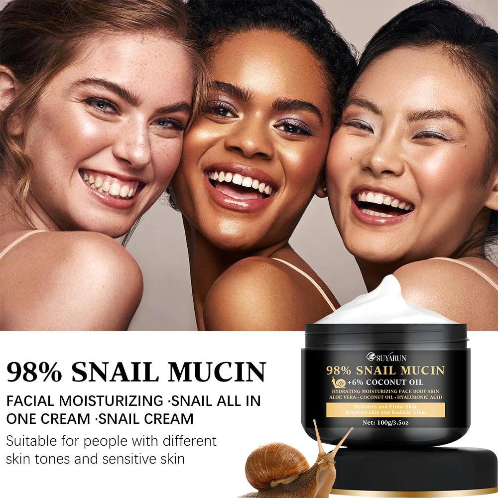 92% snail lotion and 5% hyaluronic acid, lighten fine lines, firm and moisturize, suitable for all skin types Peaceful Pleasures Health and Wellness