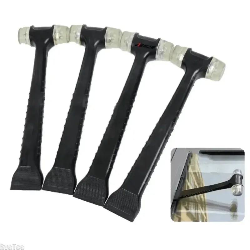 Hammer Tool Multifunctional 2 in 1 Rubber Hammer with Crowbar for Ceramic Tile Doors Windows Installation Tools Survival Stuff Peaceful Pleasures Health and Wellness