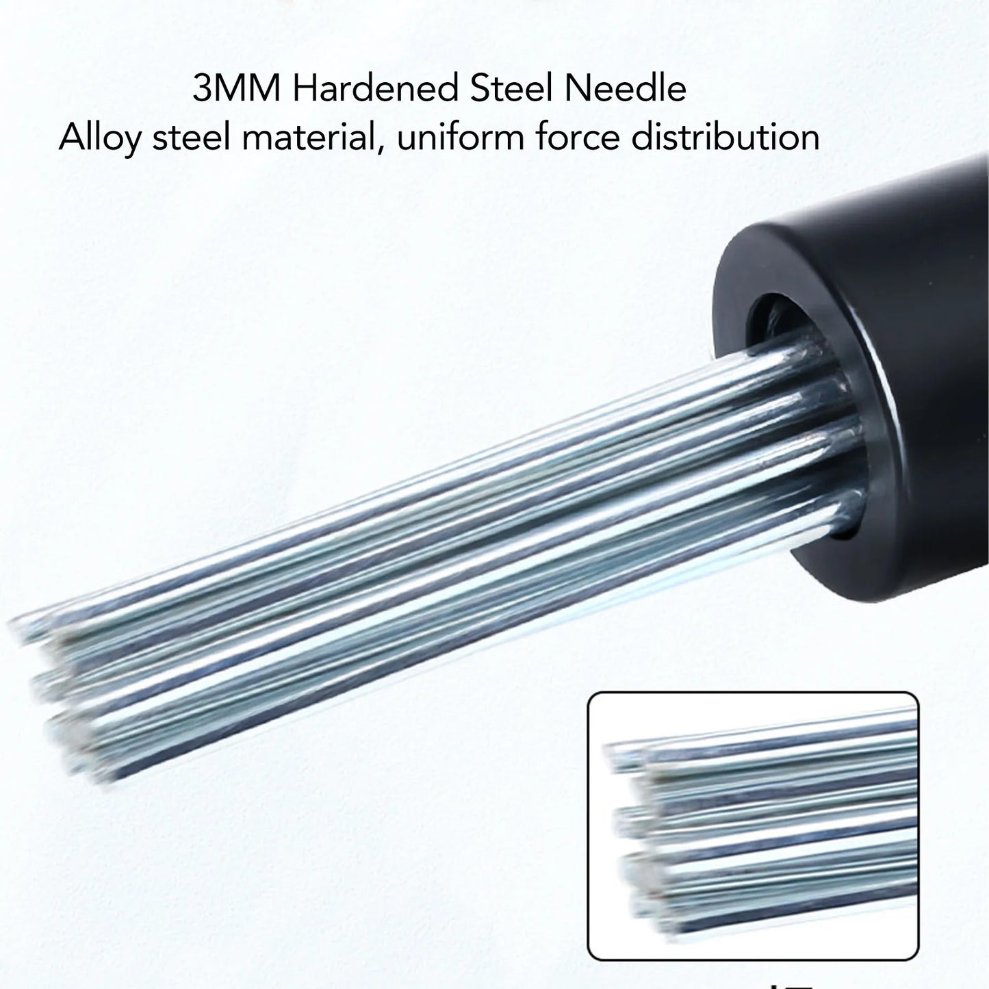 Electric Hammer Needle Scaler Attachment Round Shank 2 Pit 2 Slot Electric Hammer Needle Adapter for Rusting Removal Chiseling Peaceful Pleasures Health and Wellness