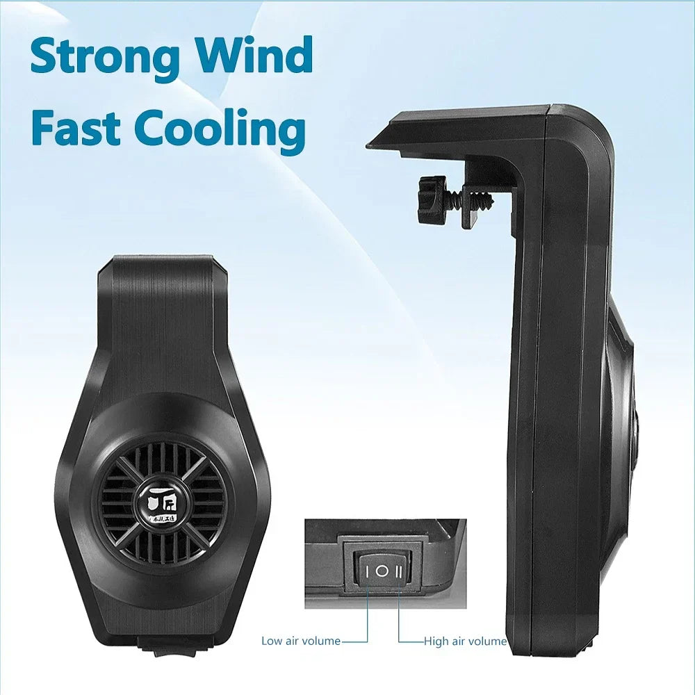Wall-Mount Aquarium Cooling Fan | USB Fish Tank Air Chiller
