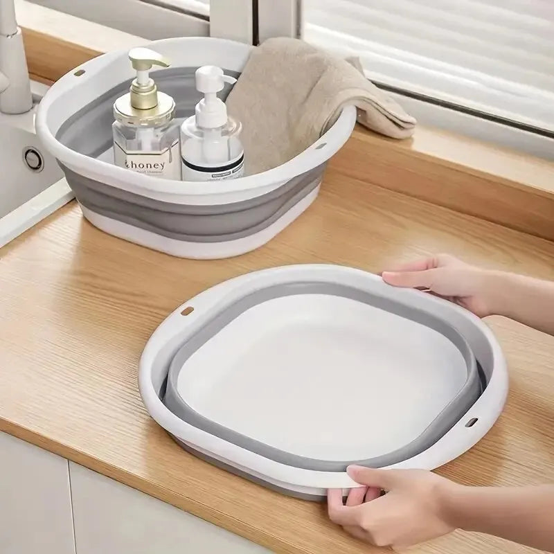 1pc Collapsible Foot Bath Basin For Soaking Feet Thickened PlasticBucket Ultifunction Collapsible Feet Soak Tub Foldable Laundry Peaceful Pleasures Health and Wellness