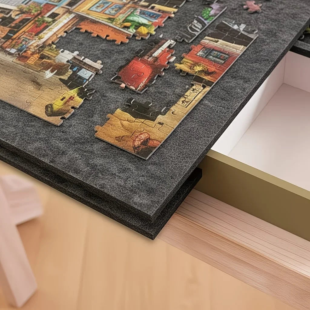 6-Drawer Jigsaw Puzzle Board 1500 Pieces | Tilting Stand & Cover