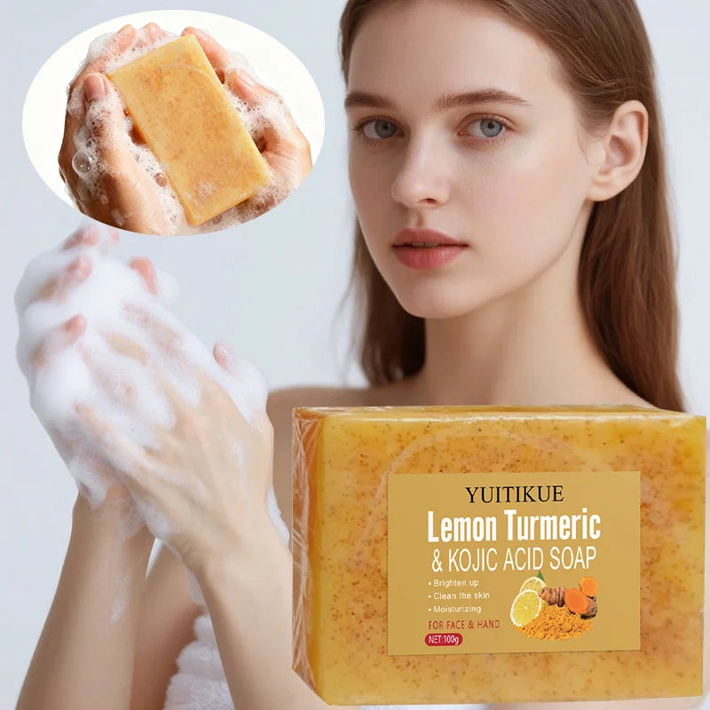 Lemon Turmeric Kojic Acid Brightening Soap 100g | All Skin