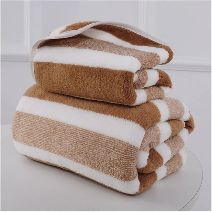 Soft Absorbent Couple Bath Towels | Large Wrapping Towel Set