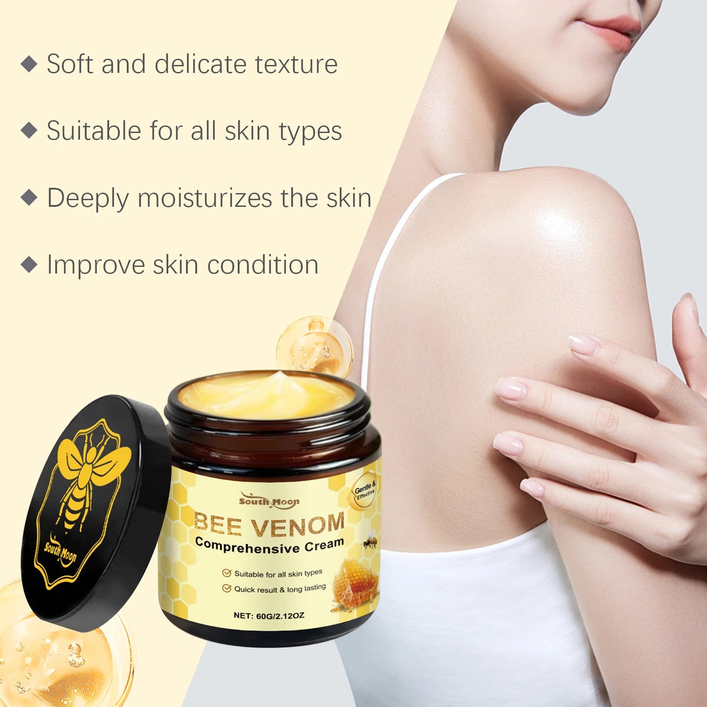 Bee Venom Moisturizer – Firming & Brightening Body Cream 60g
