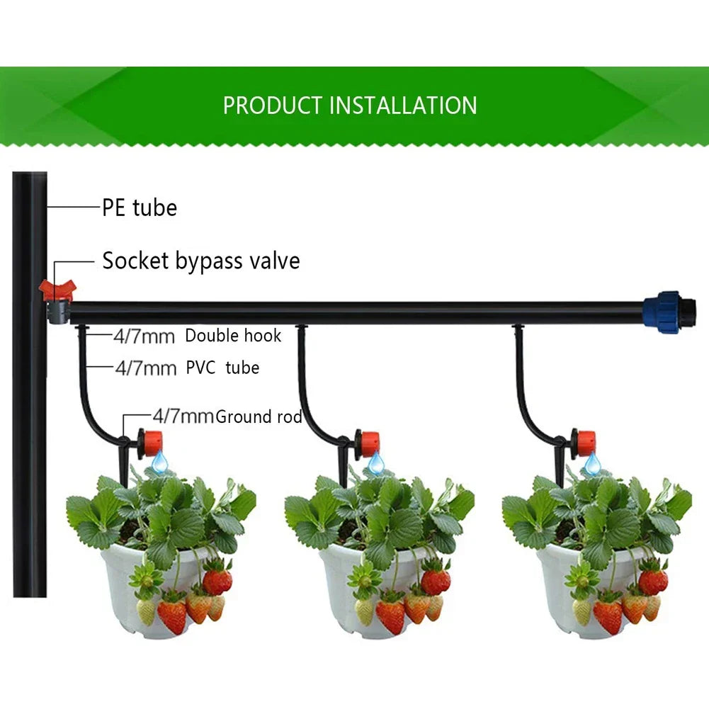 500Pcs Drip Irrigation Support Stakes for Garden & Vegetable Hose Peaceful Pleasures Health and Wellness