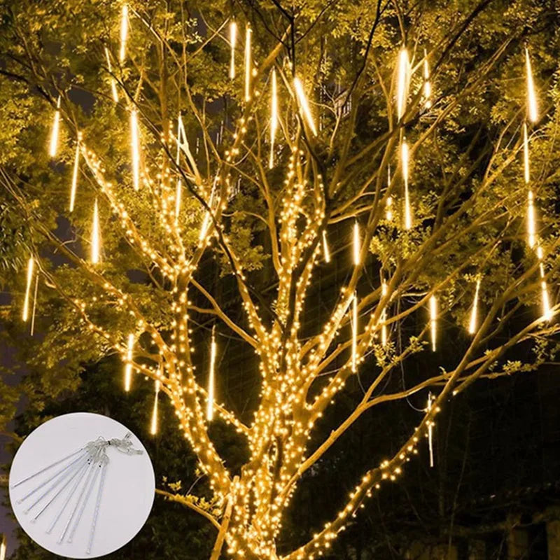 Solar Meteor Shower LED Lights IP65 – Outdoor Festival Decor