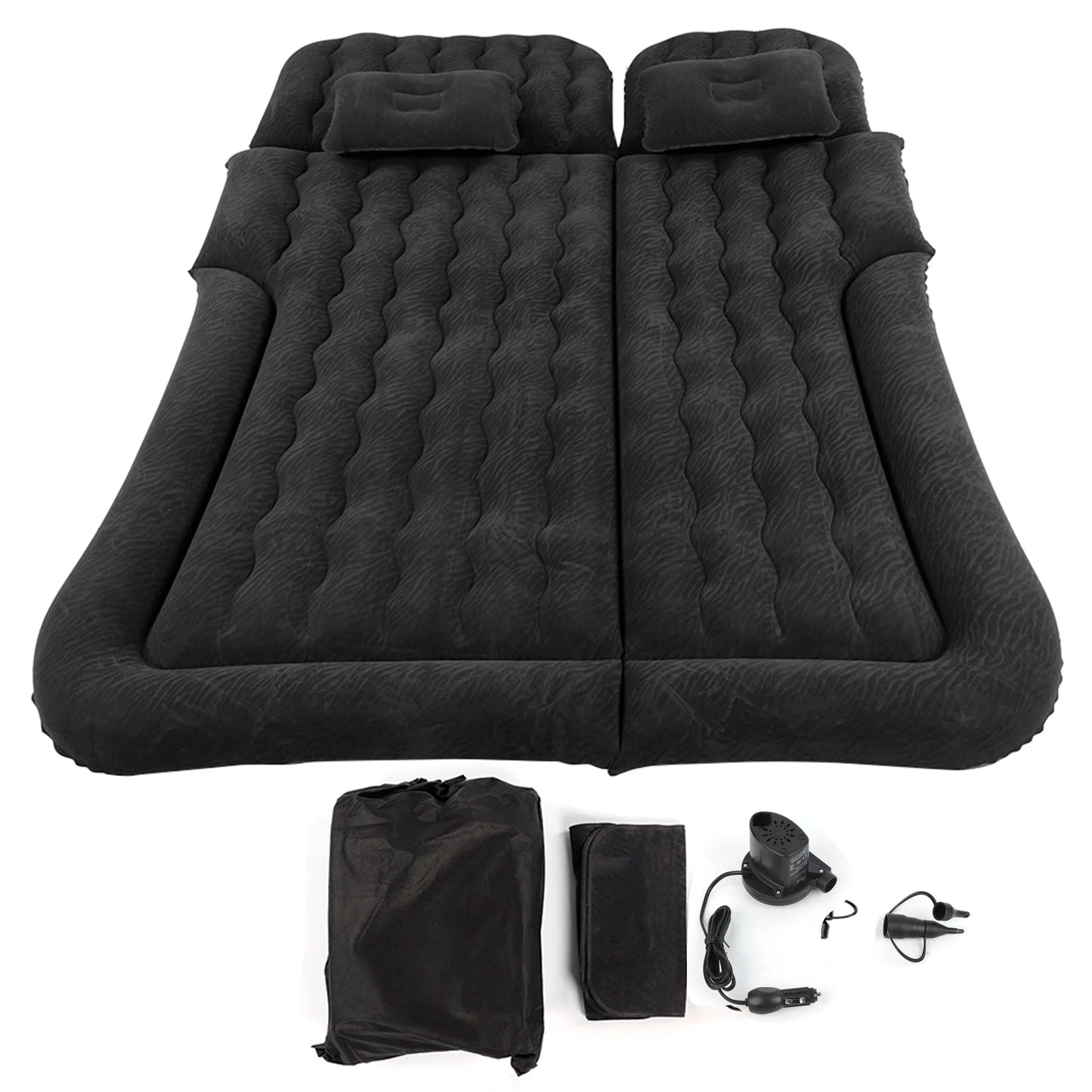 2 1 Multifunction Inflatable Travel Mattress PVC Flocking Soft