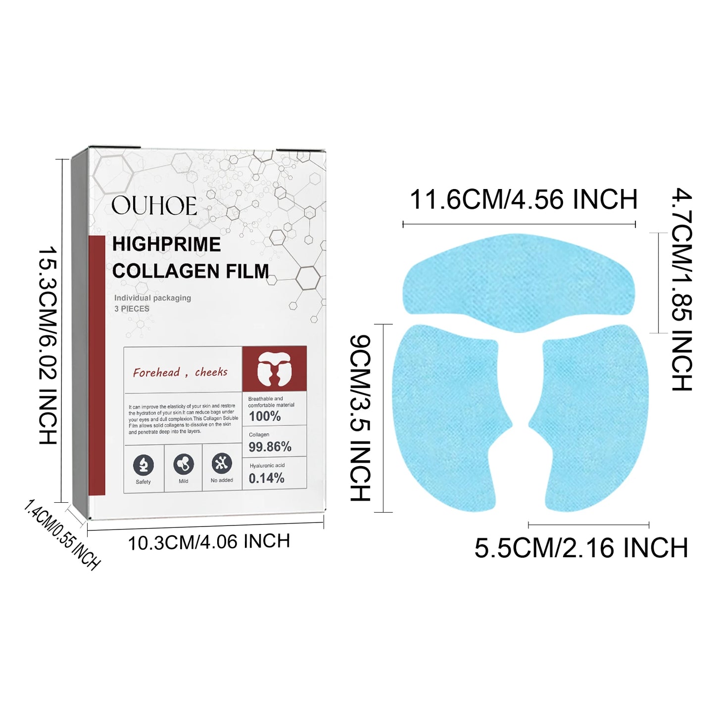 Collagen Membrane Facial Mask – Anti-Aging Wrinkle Patches Peaceful Pleasures Health and Wellness