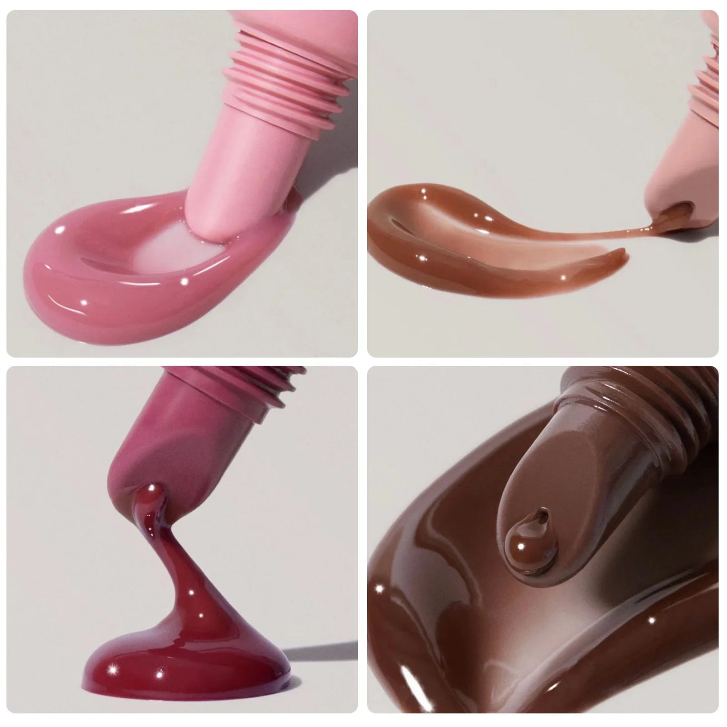 Fafamoon Mirror Lip Gloss & Lip Oil | Nude Brown Plumping Gloss