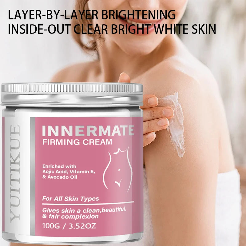 Yuitikue Intimate Firming Cream, 100g Infused with Kojic Acid, Vitamin E & Avocado Oil for Smooth, Bright & Toned Skin Peaceful Pleasures Health and Wellness