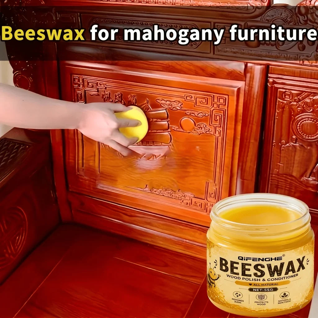 Natural Beeswax Wood Polish & Scratch Repair Kit | Furniture