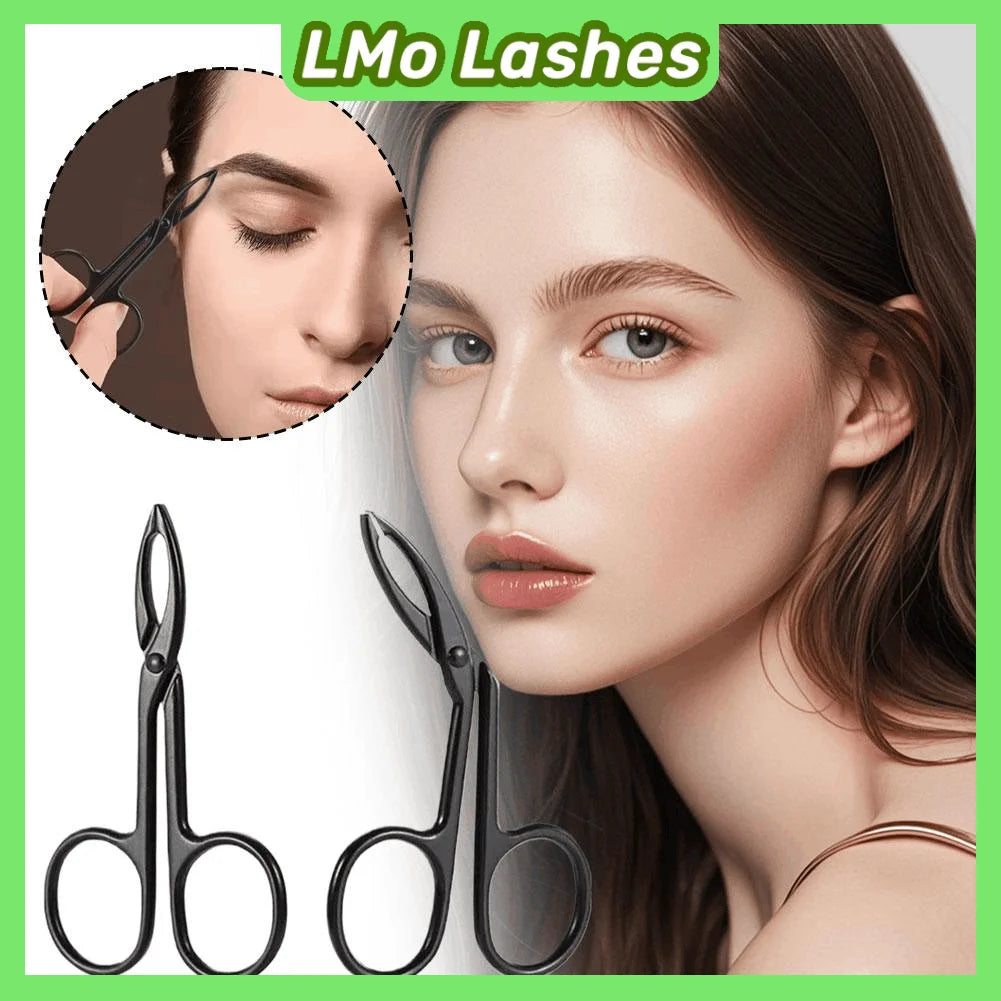 Stainless Steel Eyebrow Tweezers – Slanted & Flat Tip