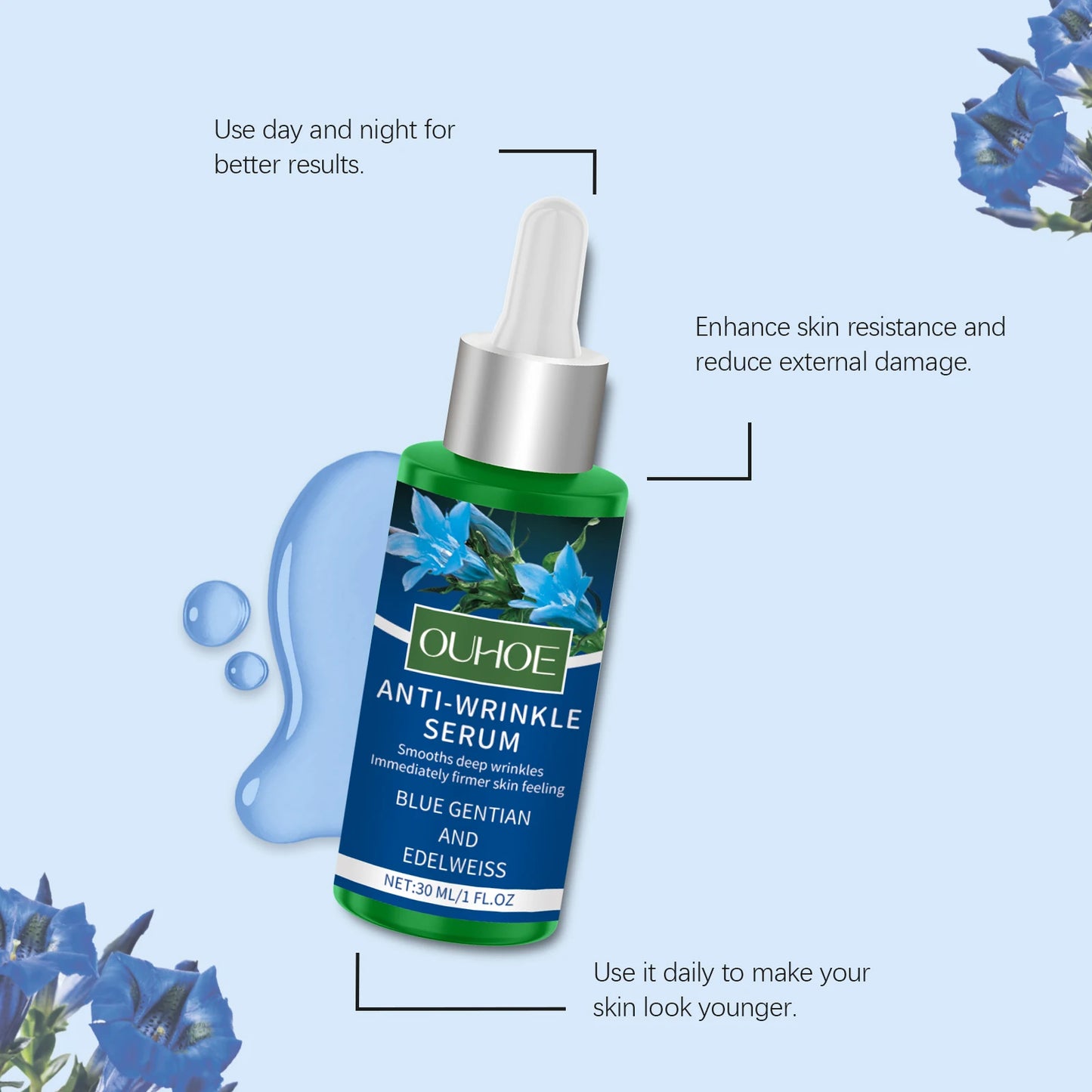 Anti-Wrinkle Face Serum | Deep Hydrating & Firming 30ml