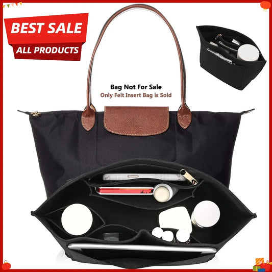 Felt Purse Organizer Insert – Handbag Liner for Longchamp Purse Organizer Insert Oasis Select