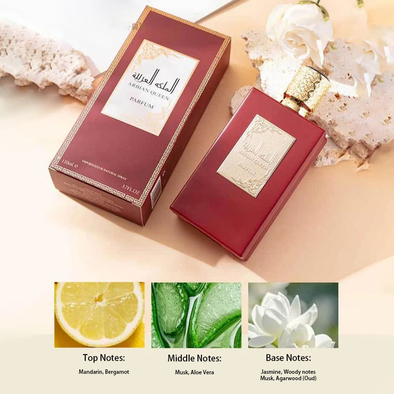 Dubai Arabia Luxury Perfume For Women Fresh Elegant Jasmine Gardenia Agarwood Sandalwood Scent Long-lasting Fragrance Perfume Peaceful Pleasures Health and Wellness