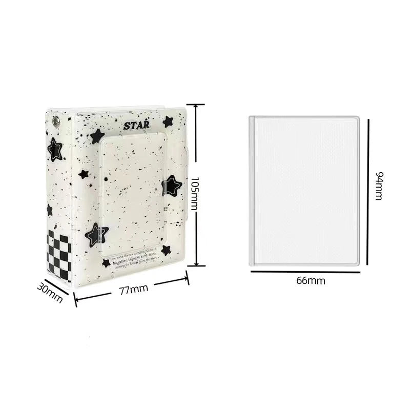 Mini Photo Card Album Book | PU Small Card Storage Binder
