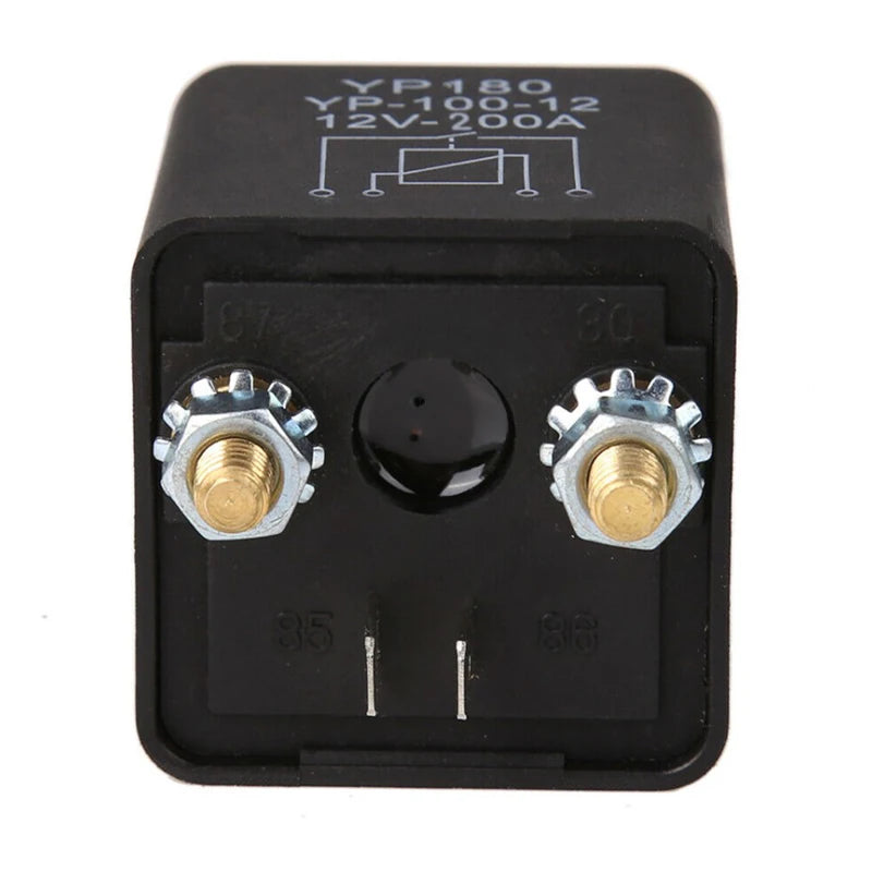 New 12V DC 200A High Power Car Relay Truck Motor Continuous Type Automotive Switch Peaceful Pleasures Health and Wellness