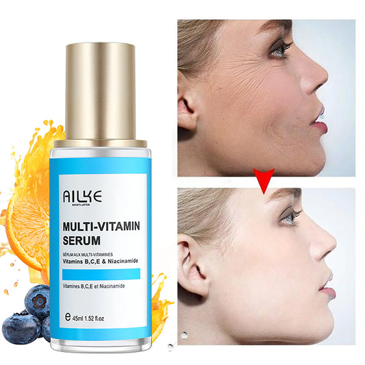 AILKE MultiVitamin Face Serum | Brightening & Anti-Aging 45ml Face Serum Peaceful Pleasures Health and Wellness Pack of 1