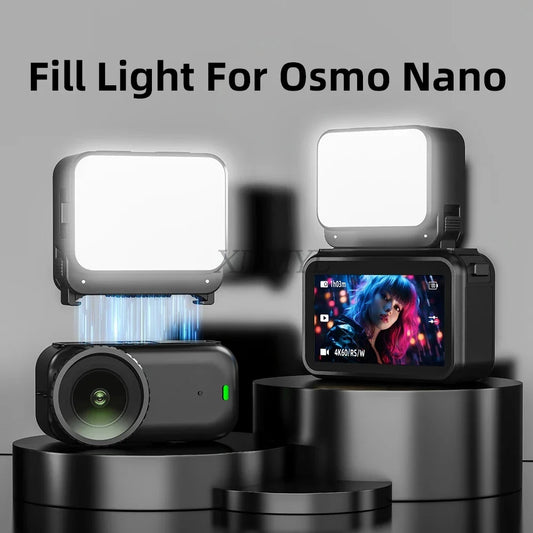 Magnetic Mini LED Fill Light for DJI Osmo – IPX4 Waterproof LED Camera Fill Light Oasis Select