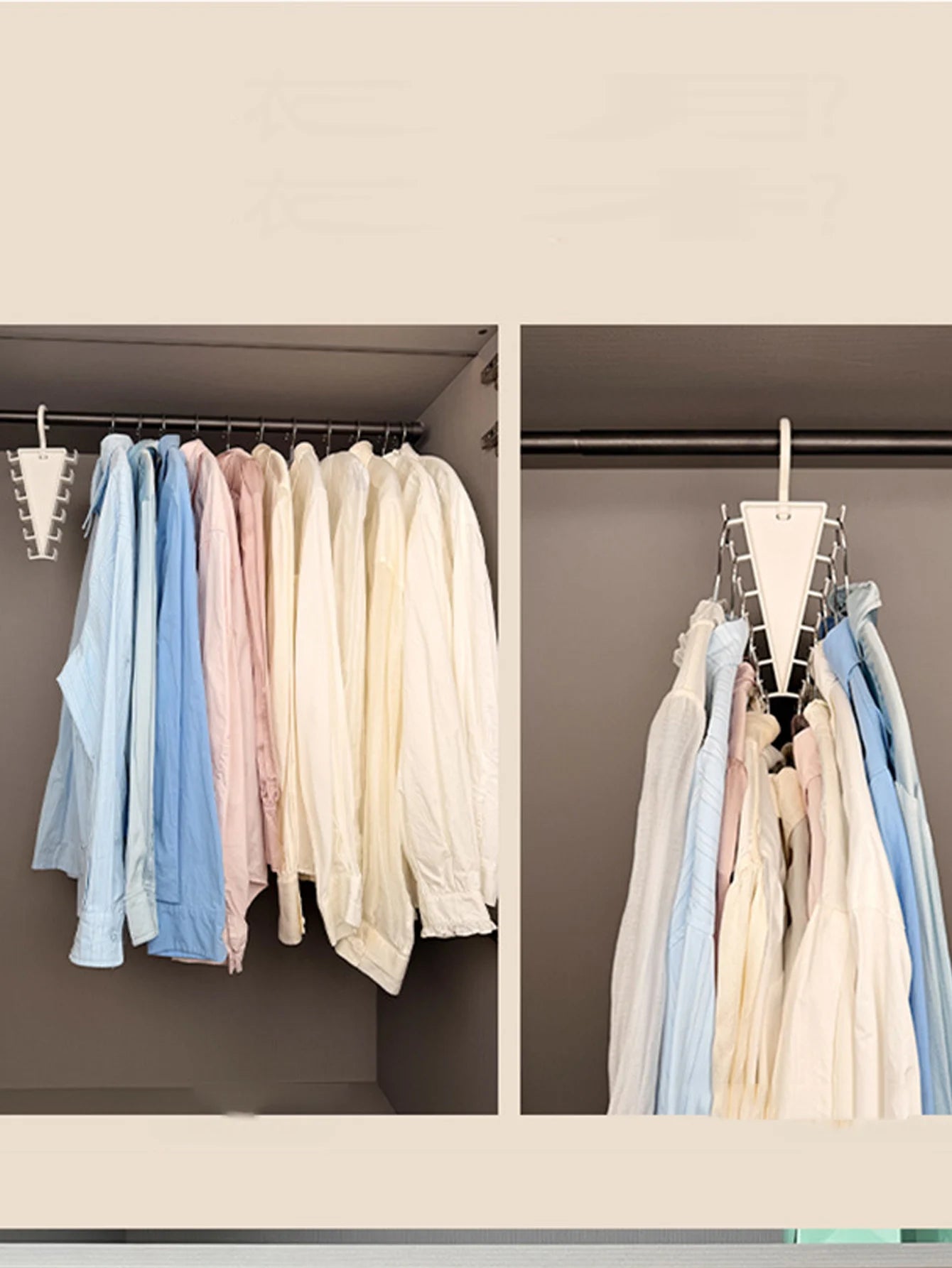 1Pcs V-shaped Storage Hanger 360° Rotating Clothes Hanger Hook Wardrobe Clothing Shelf Storage Hooksoom Organizer Hook Peaceful Pleasures Health and Wellness