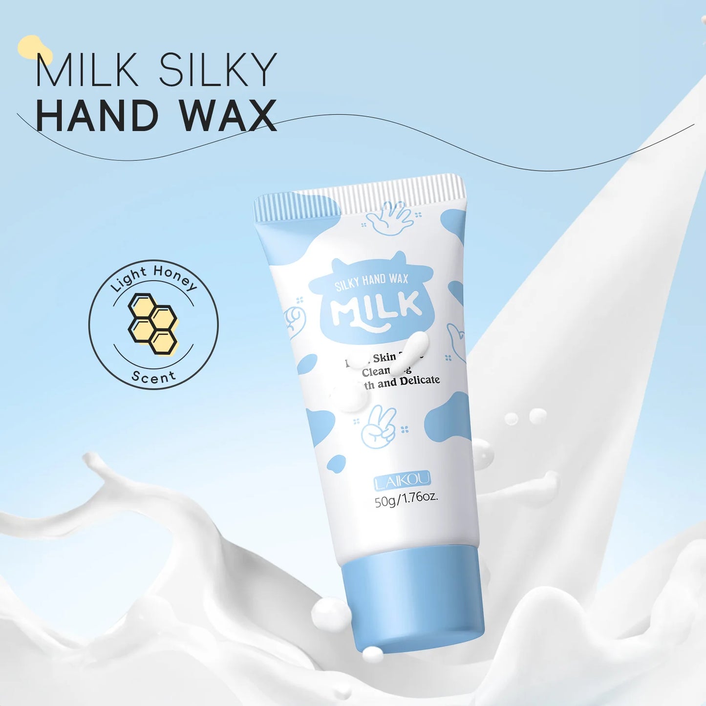 Laikou Milk Hand Wax Mask – Exfoliating & Moisturizing Peel