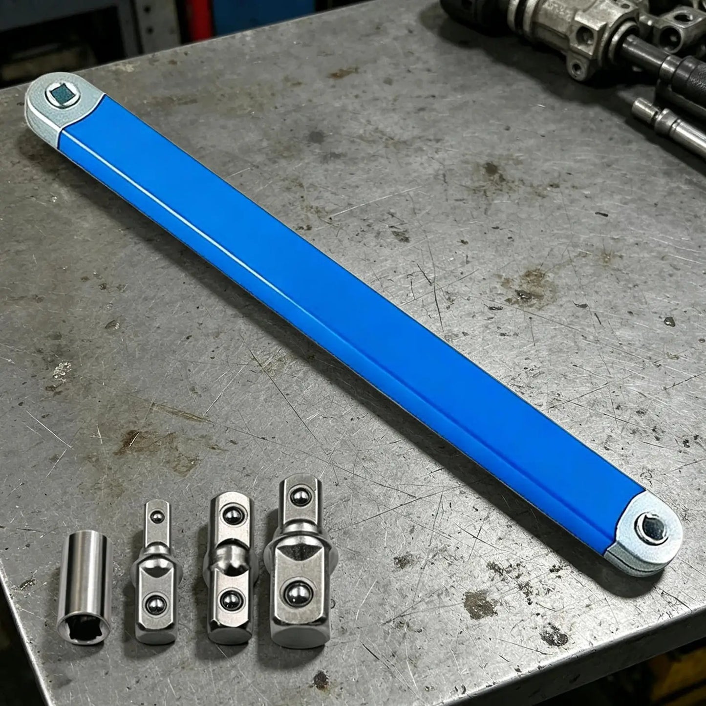 3/8" Adjustable Ratchet Extension Wrench – Heavy-Duty Tool