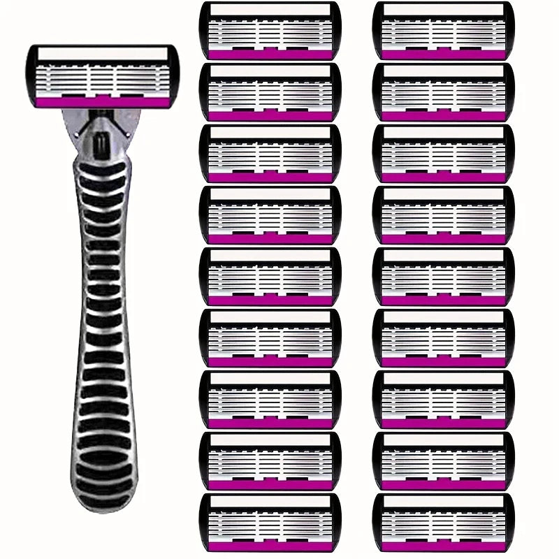 6-Layer Manual Safety Razor | Stainless Steel Reusable Blade
