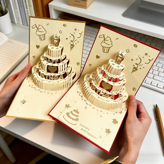 3D Pop-Up Handmade Greeting Cards with Envelopes | All Occasions Pop-Up Greeting Card Peaceful Pleasures Health and Wellness
