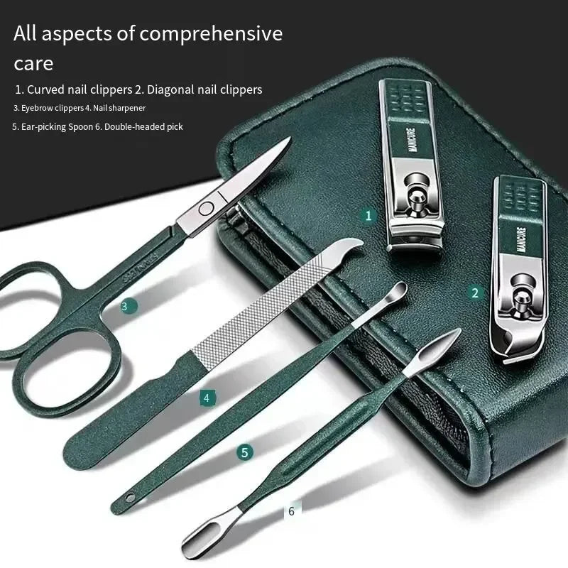 Professional Dog Nail Clipper Set with Safety Guard – 6 Piece