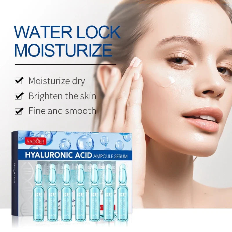 Hyaluronic Acid Ampoule Essence – 7x2ml Hydrating Face Serum