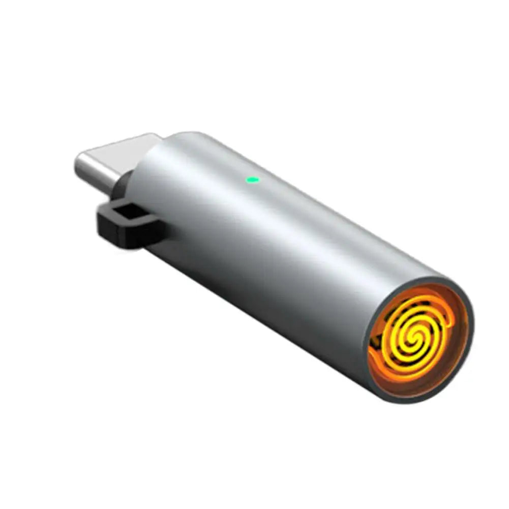 USB-C Flameless Mini Lighter | Blow-to-Ignite & Auto Shut-Off