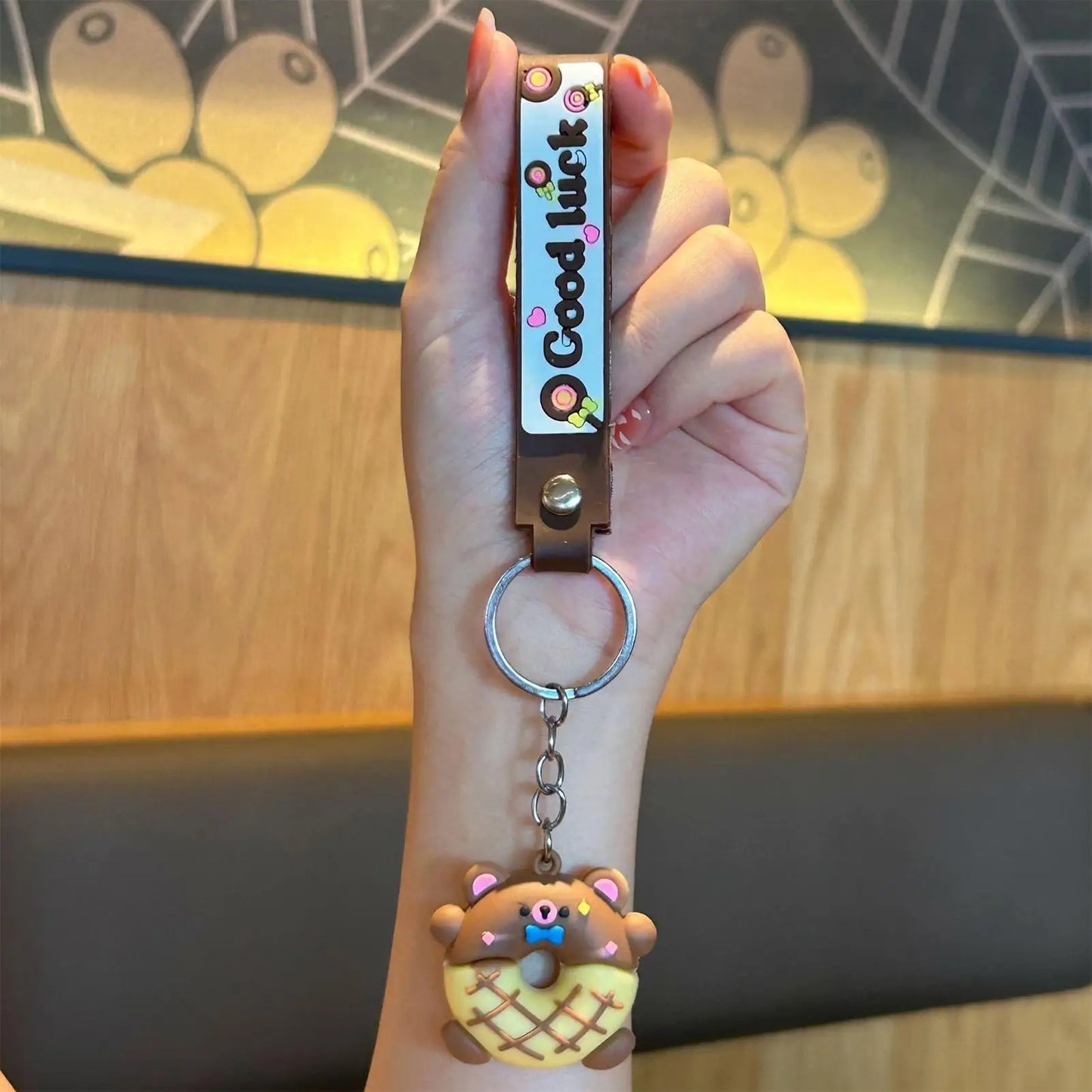 Cute Donut Animal Keychains – Bag Charms for Women & Teens