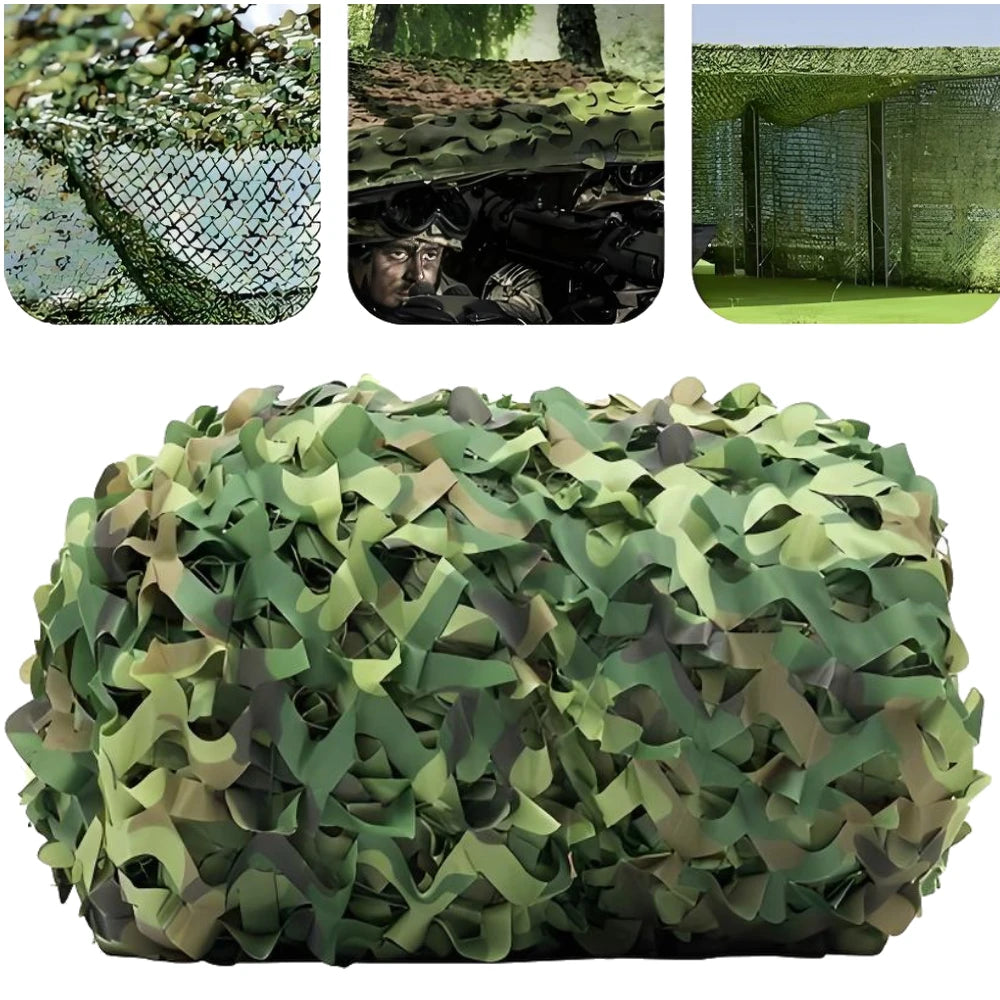 Camouflage Net Hunting Camouflage Netting Garden Gazebo Net Car Awning Outdoor Camping Woodland Sunshade Cloth Sun Shelter Tents Peaceful Pleasures Health and Wellness