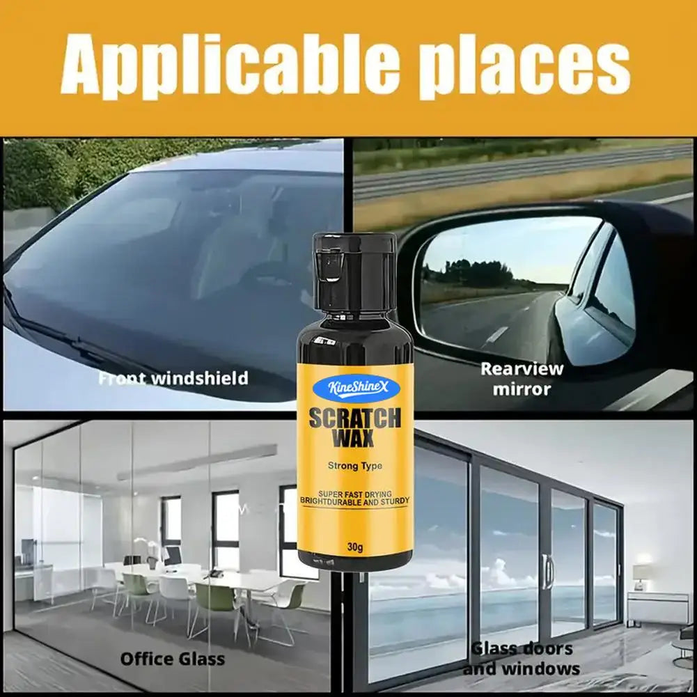Car Glass Scratch Repair Wax For Repairing Glasses Car Windows Scratches Lens Repair Removal Fast Drying Polishing Paste Peaceful Pleasures Health and Wellness