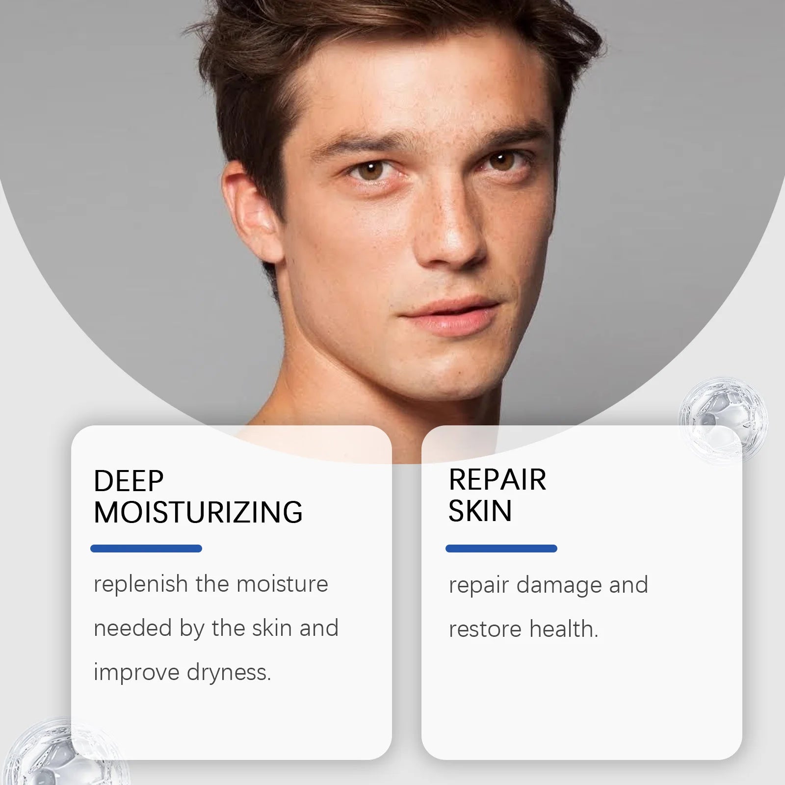 Men's Moisturizing Cream Facial Care Hydrating & Nourishing Dry Skin Care Improves Dryness & Dullness Daily Moisturizer Peaceful Pleasures Health and Wellness