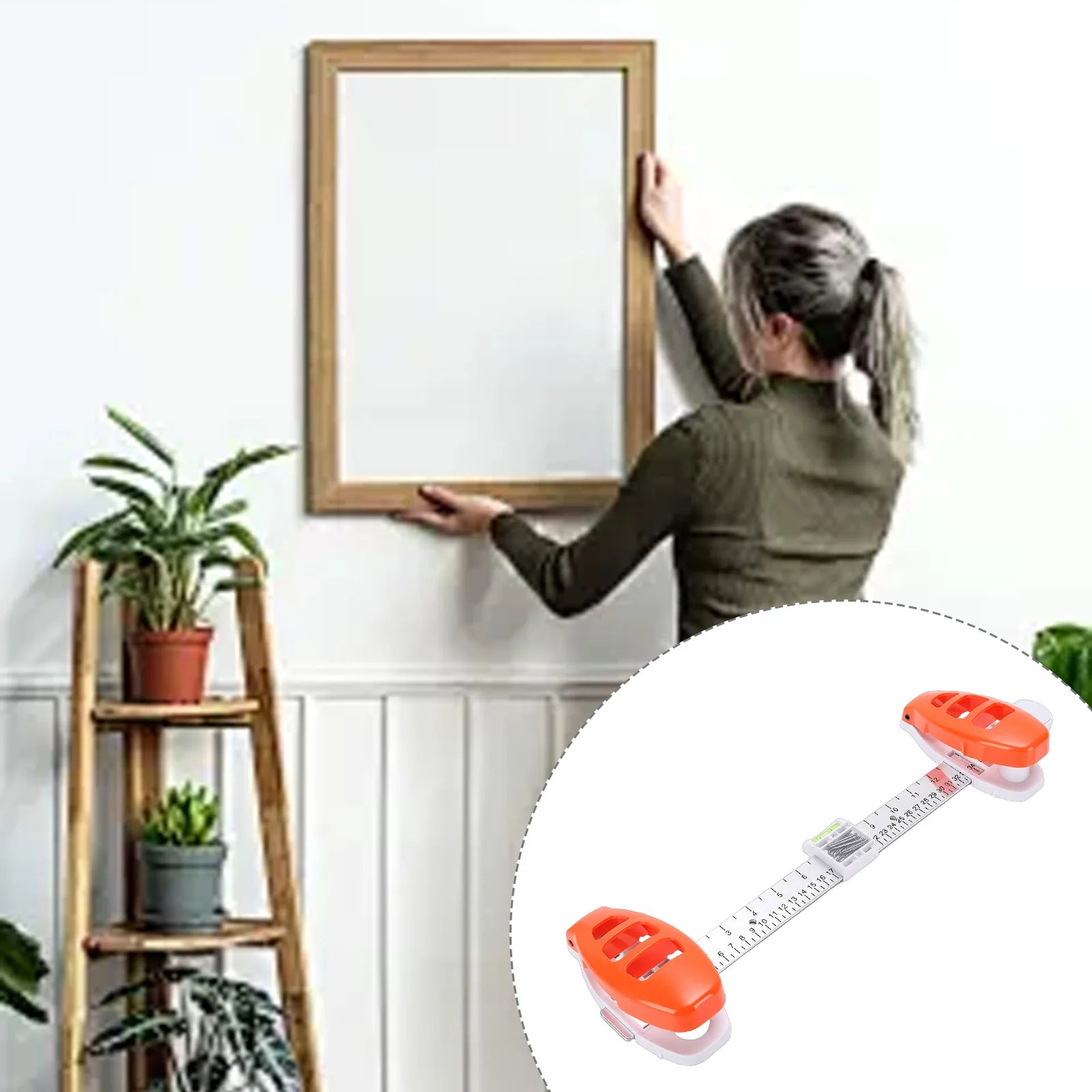 Photo Frame Hanging Tool Picture Hanging Tool Precision Easy Marking Position Photo Frame Level Ruler for Wall Decor Peaceful Pleasures Health and Wellness