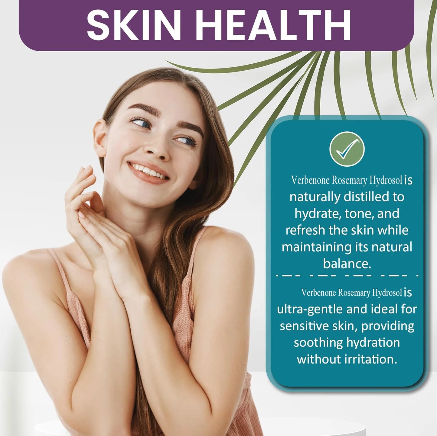 Face Care Water Nourishing Skin Improve Dullness Facial Toner Verbenone Rosemary Hydrosol Korean Skincare Products 500ml Peaceful Pleasures Health and Wellness