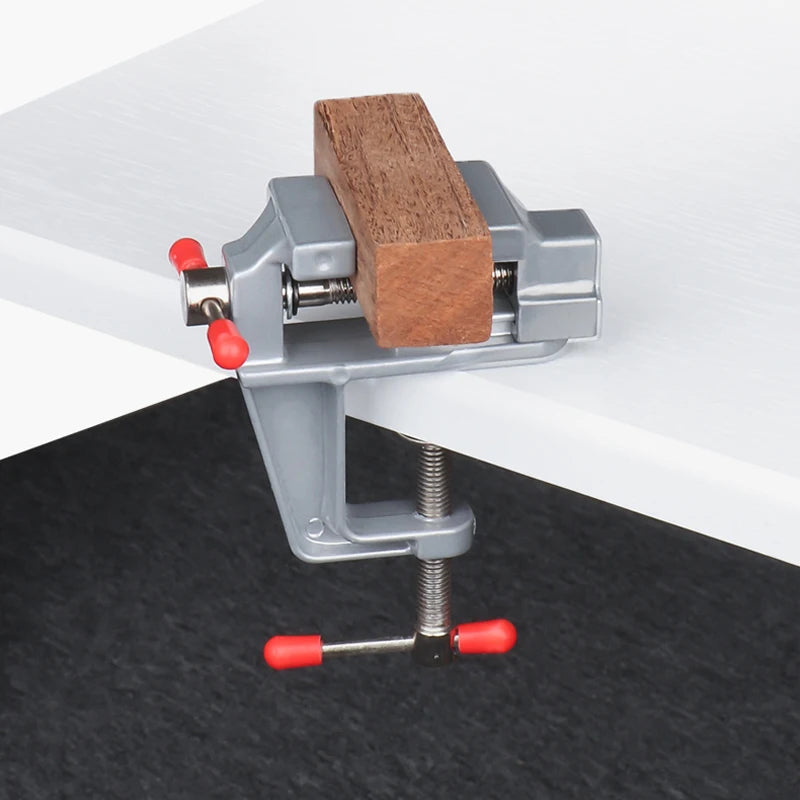 2026 New Arrival！3.5&quot Aluminum Miniature Mini Bench Vise Small Jewelers Hobby Clamp On Table Flat Pliers Tool Vice Peaceful Pleasures Health and Wellness