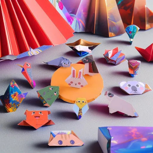 Bview Art 3-6 Years Educational Origami Book 3D DIY Paper Craft Kids